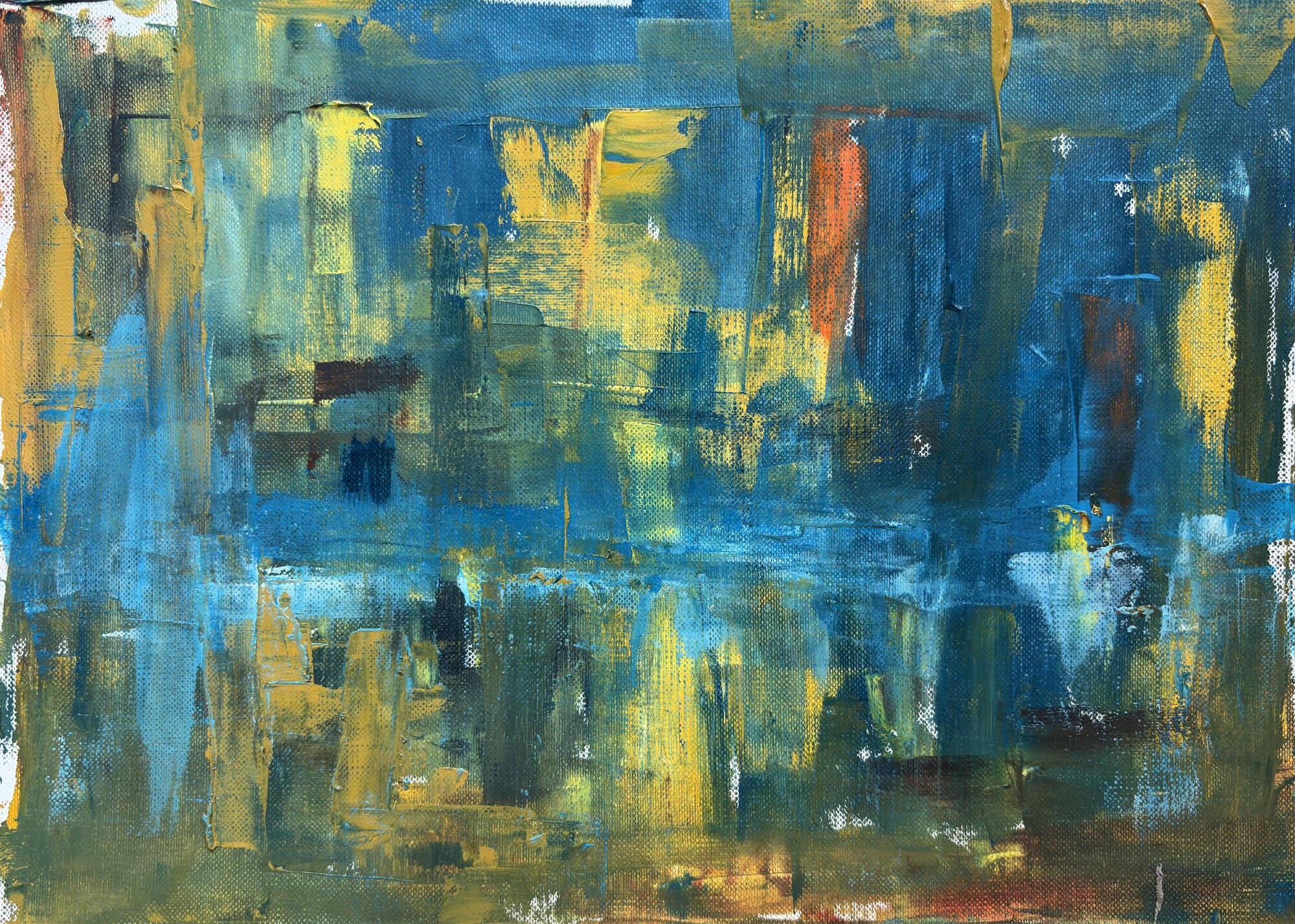 Abstract oil painting Out-of-Focus Dreams